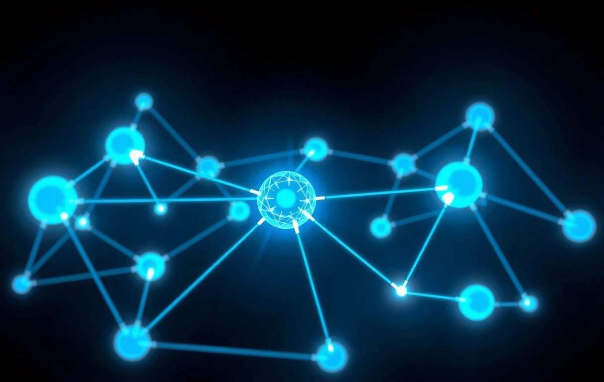 Abstract data network illustration